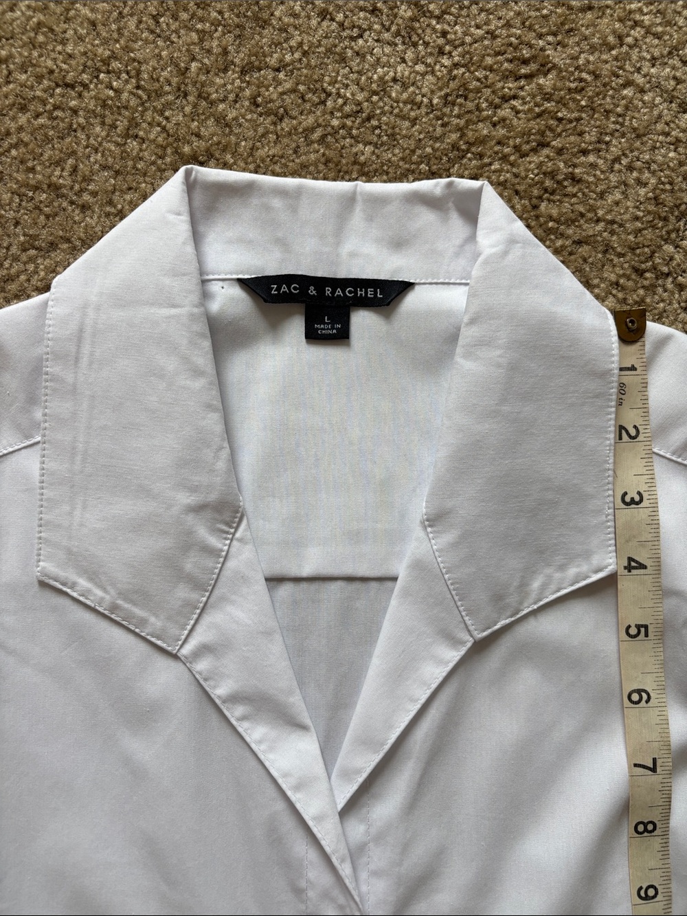Zac & Rachel White Button-Down Shirt - Picture 6 of 7